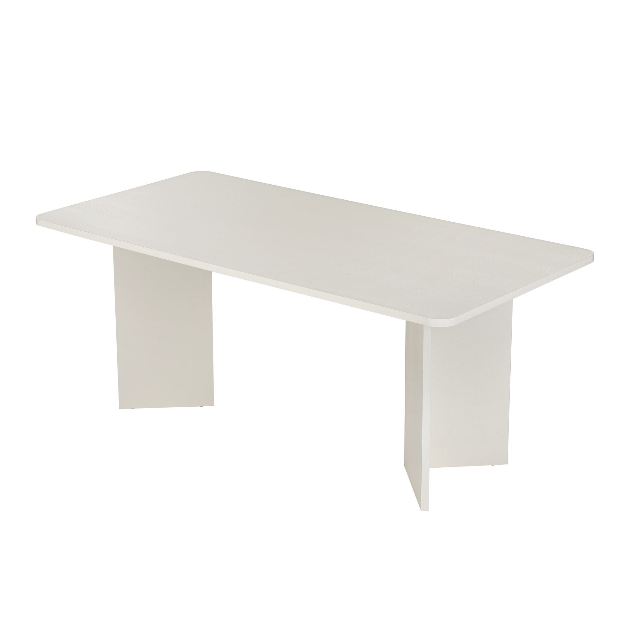 Linza - Dining Table - White Wood