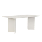 Linza - Dining Table - White Wood