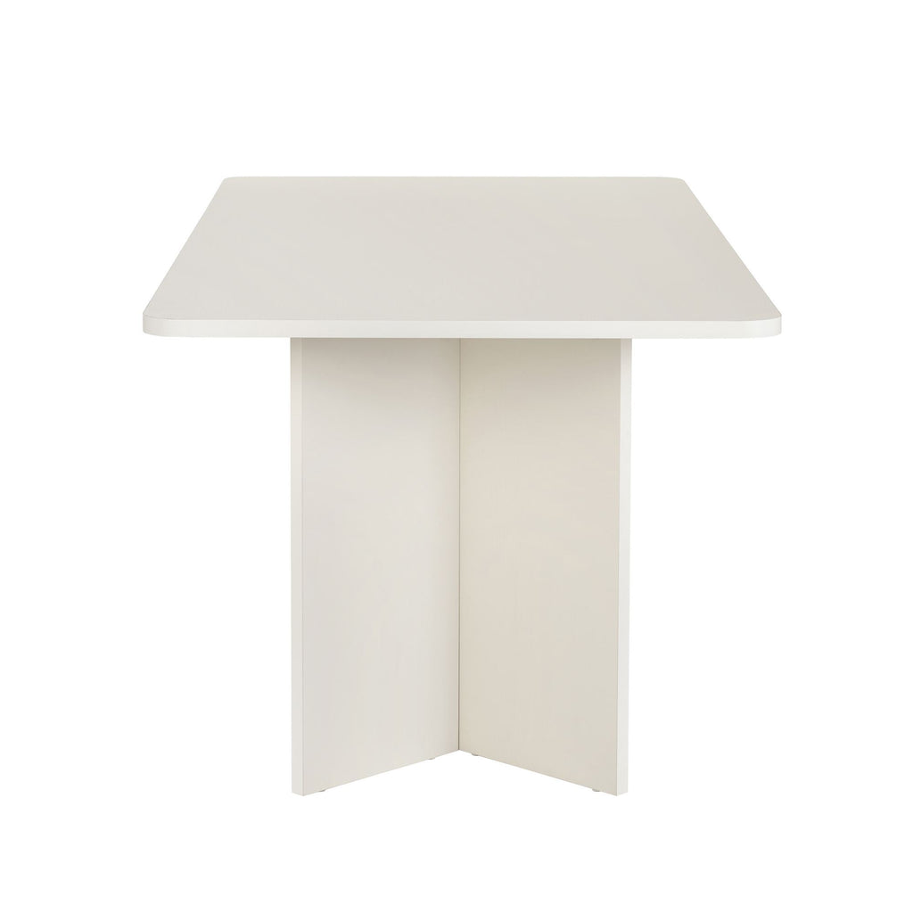 Linza - Dining Table - White Wood