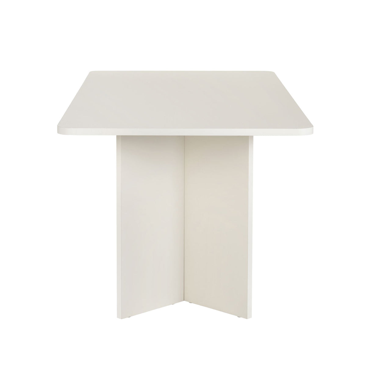 Linza - Dining Table - White Wood