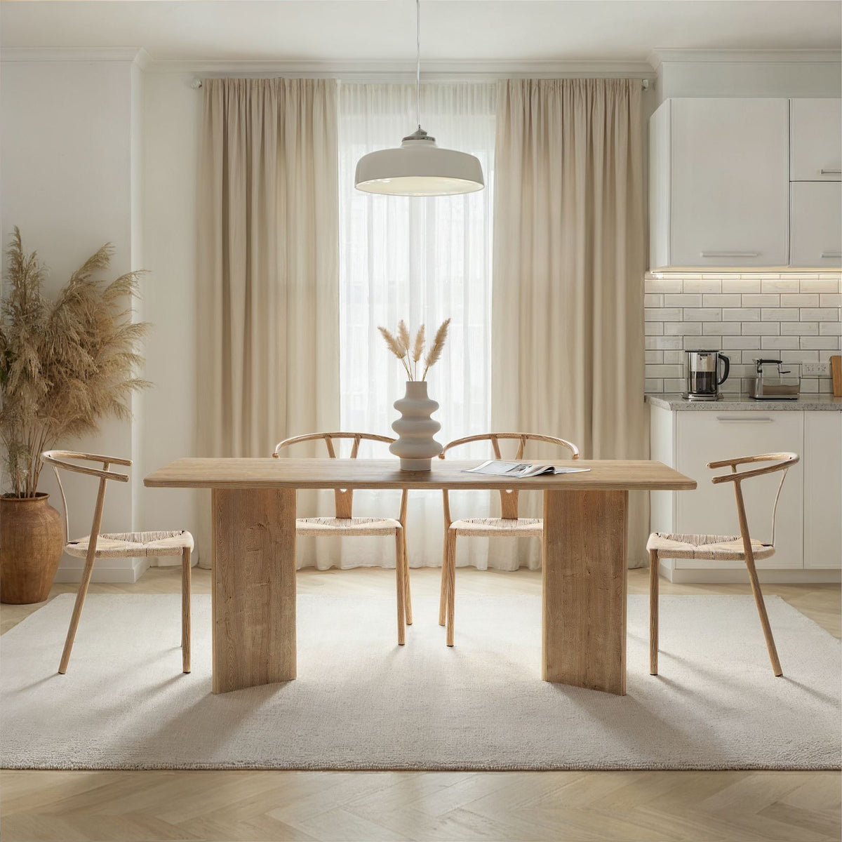 Linza - Dining Table - Honey Oak
