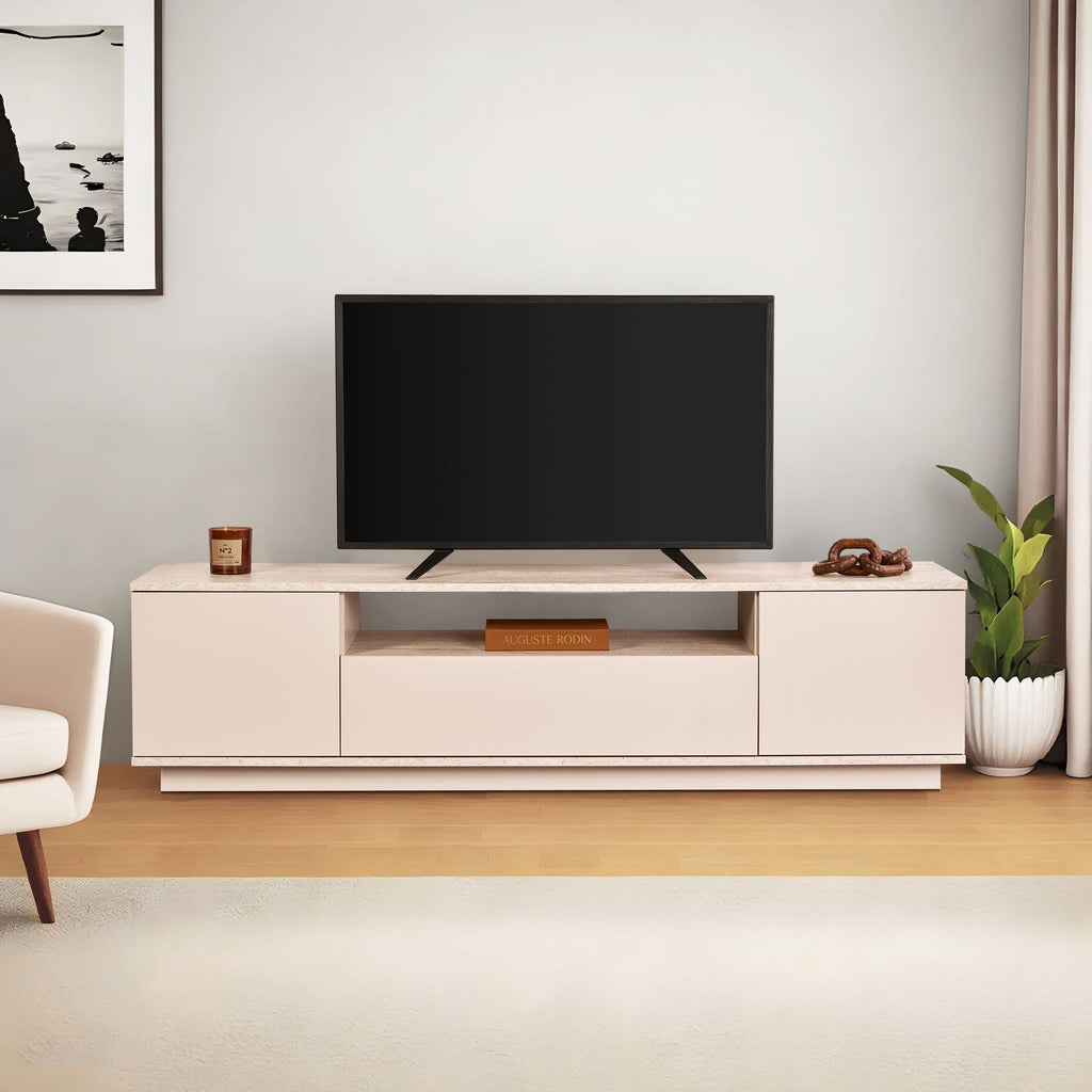Veramont - Meuble TV - Vison/Travertine