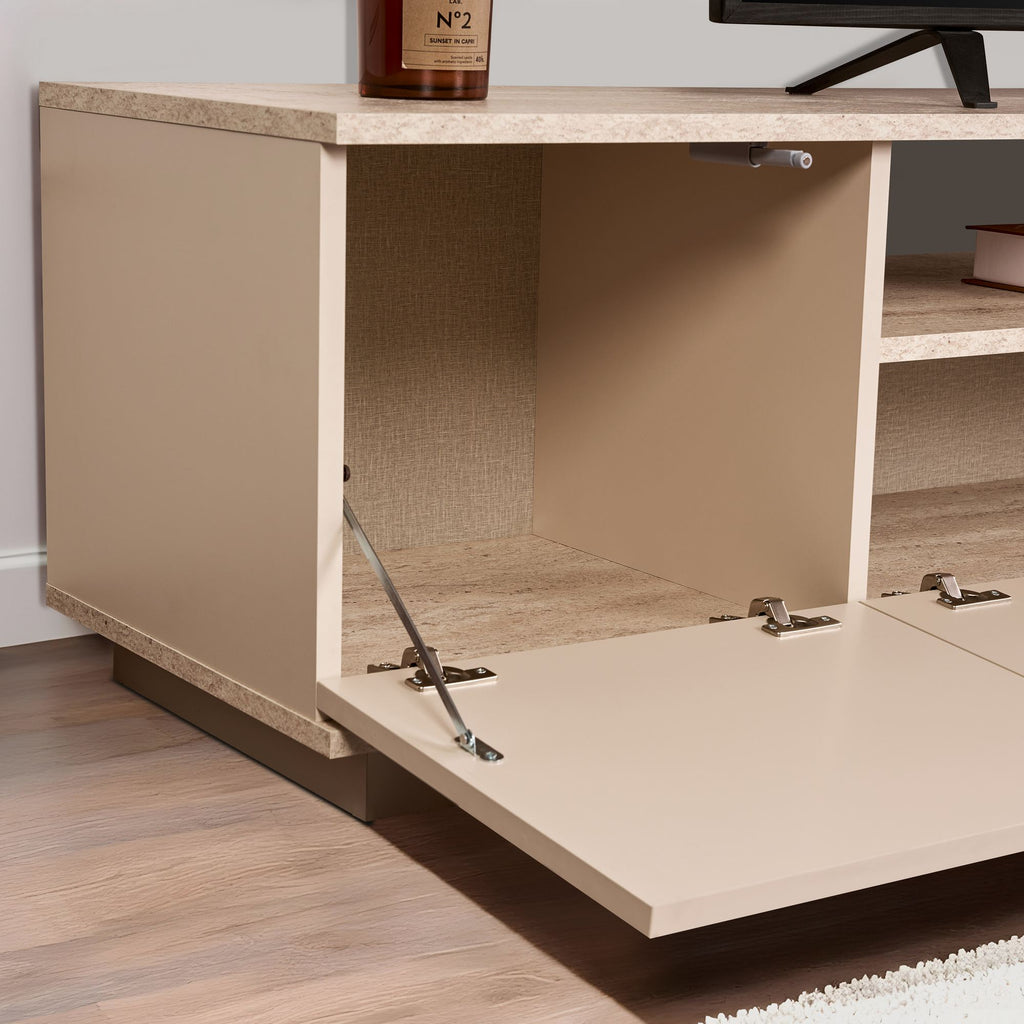 Veramont - Meuble TV - Vison/Travertine
