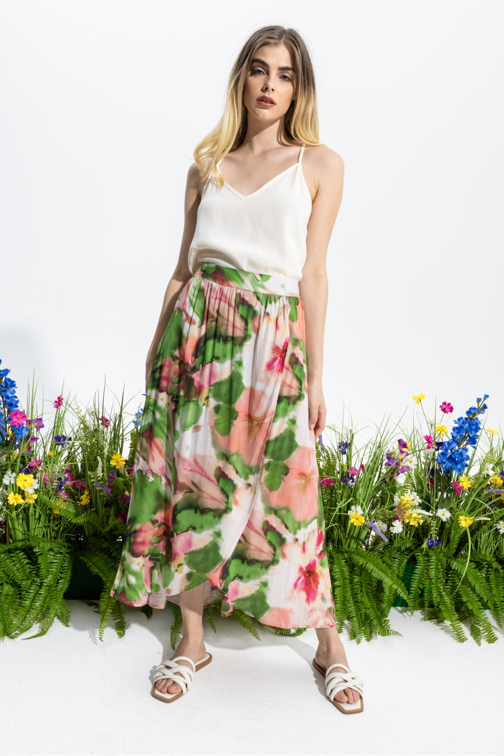 The Lilou Maxi Flou Skirt
