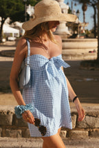 Rosane Blue Vichy Check Dress