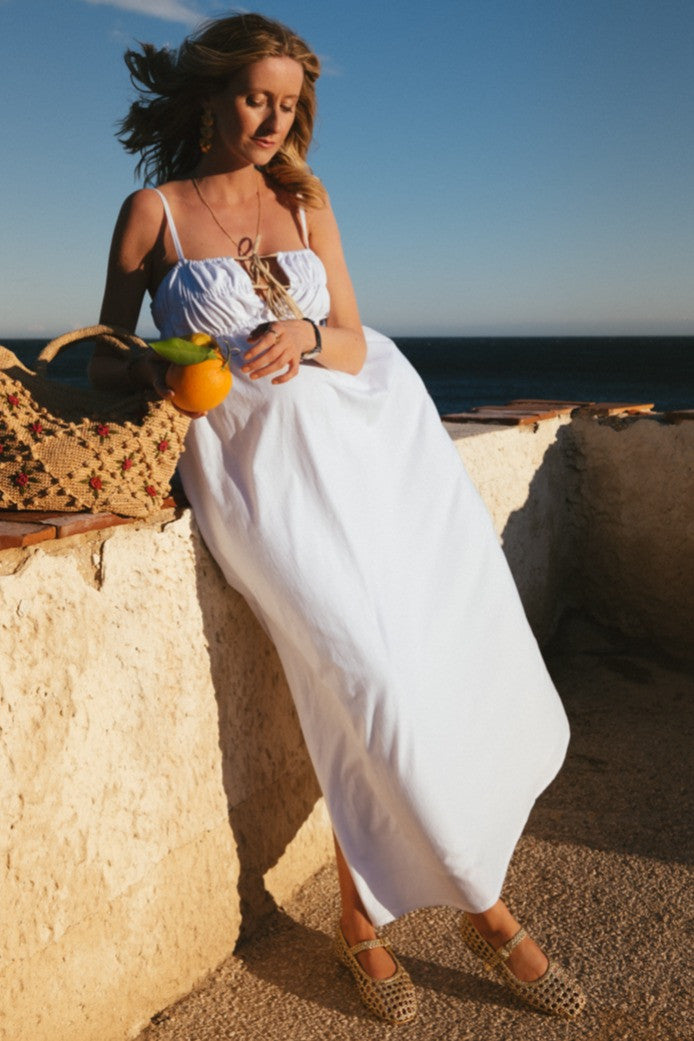 Robe Rosella Popeline Ecru