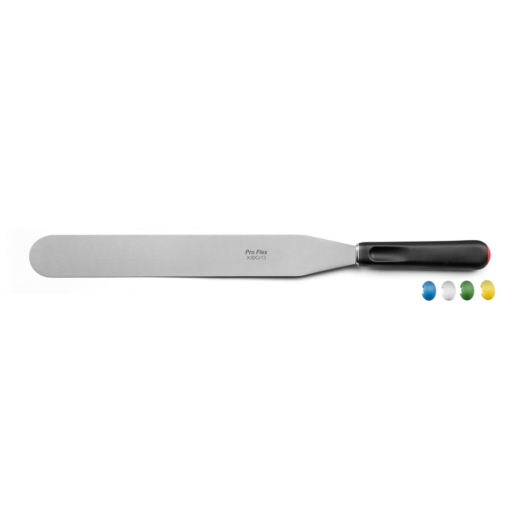 Pro Flex - Espátula recta - 6 tamaños - Negro