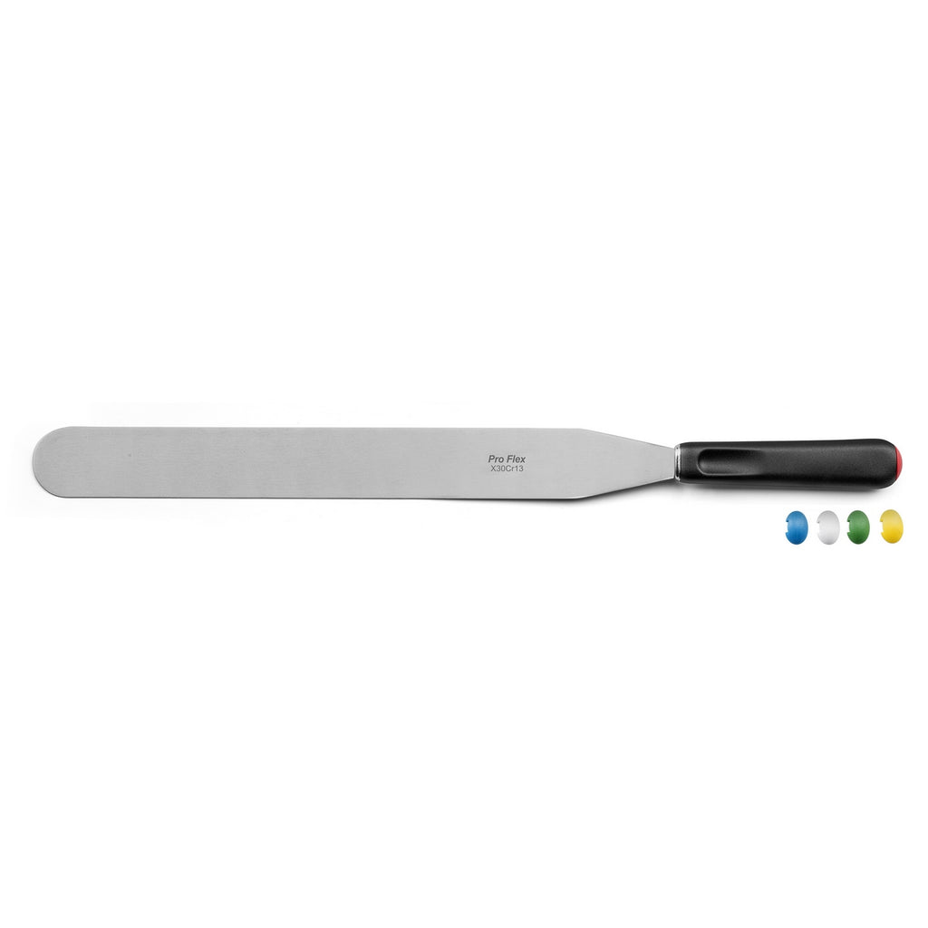 Pro Flex - Espátula recta - 6 tamaños - Negro
