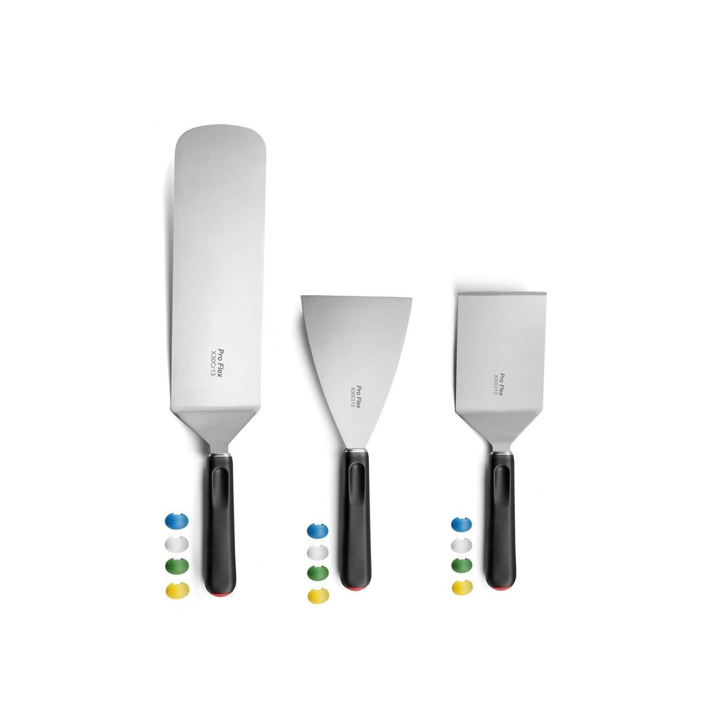 Pro Flex - Set de 3 espátulas para barbacoa