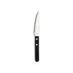 Steak Pizza - Set of 6 Knives and 6 Forks - Black