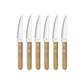 Steak Pizza - Set De 6 Couteaux Steak - Bois