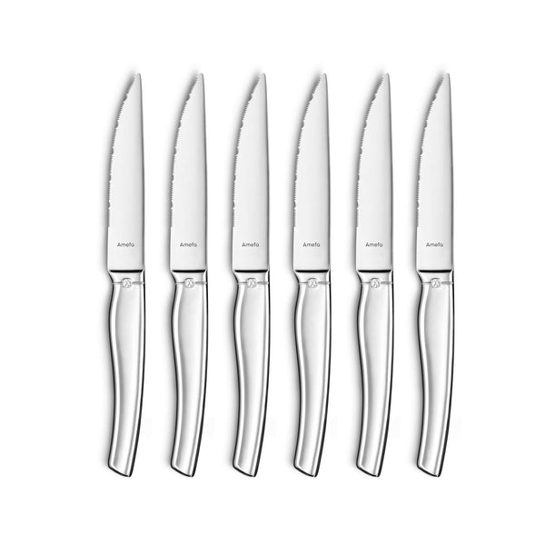 Goliath - Set 6 Couteaux Steak - Inox