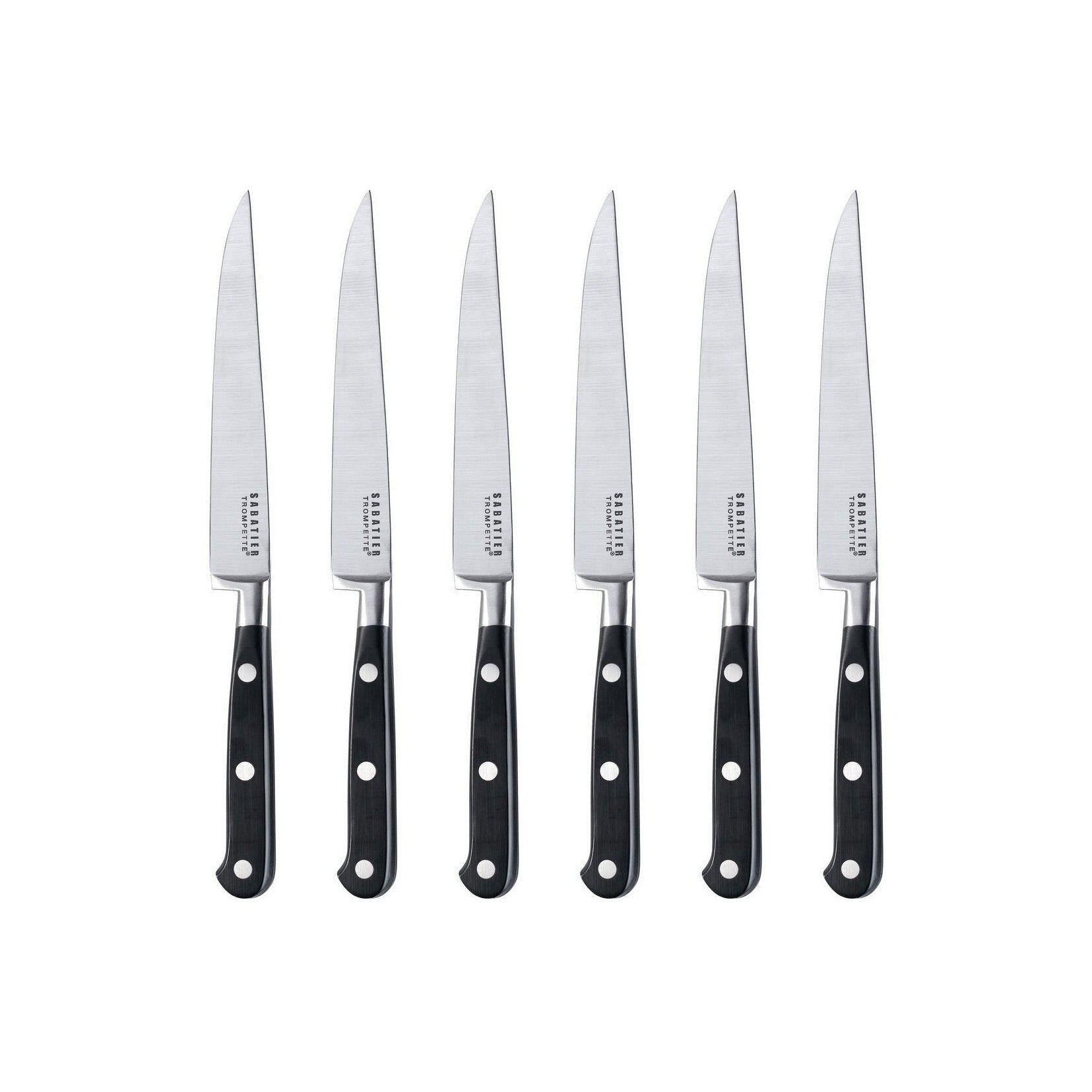 Sabatier Trompette - 6 Smooth-Blade Steak Knives