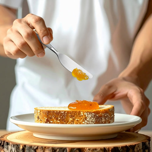 Jet Satin - Set 6 Couteaux À Beurre