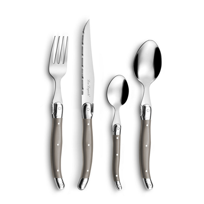 Tradition - 24 Piece Taupe Cutlery Set