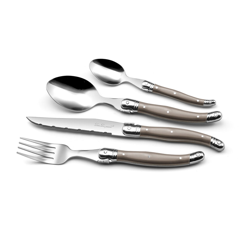 Tradition - 24 Piece Taupe Cutlery Set