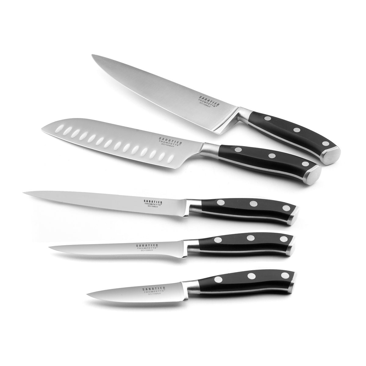 Vulcano - Bloc Magnétique 5 Couteaux De Cuisine