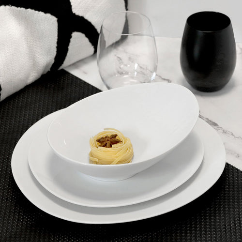 Coffret 6 Assiettes Creuses - Sven - Blanc