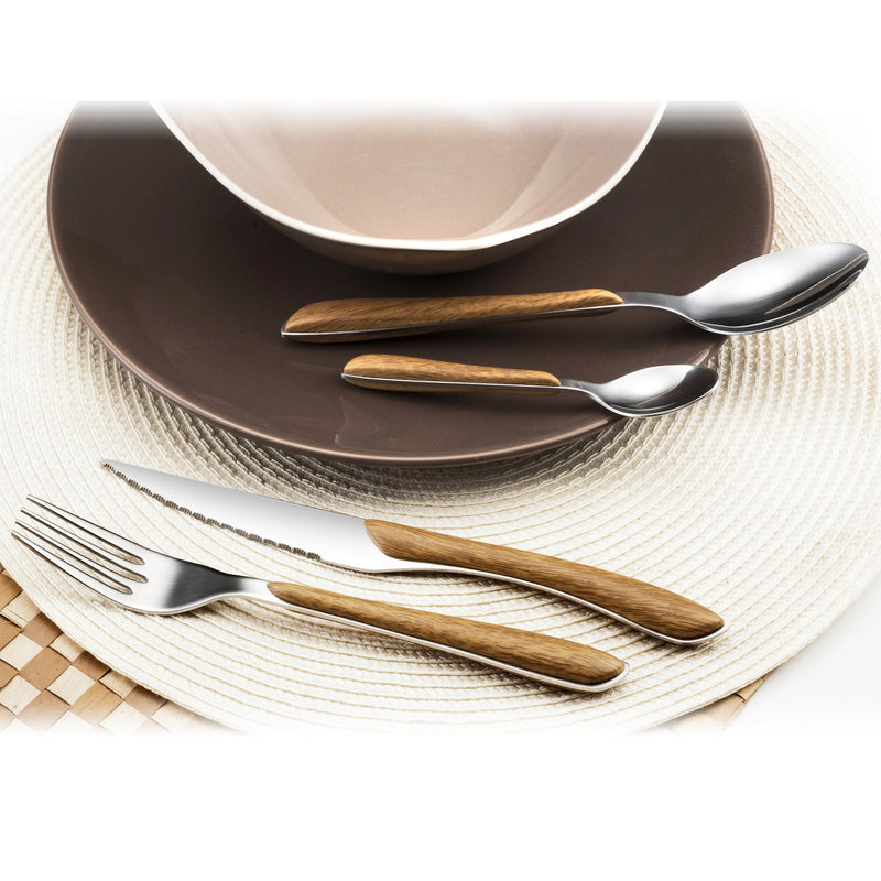 Solstice Bois Clair - Ménagère 24 Pièces