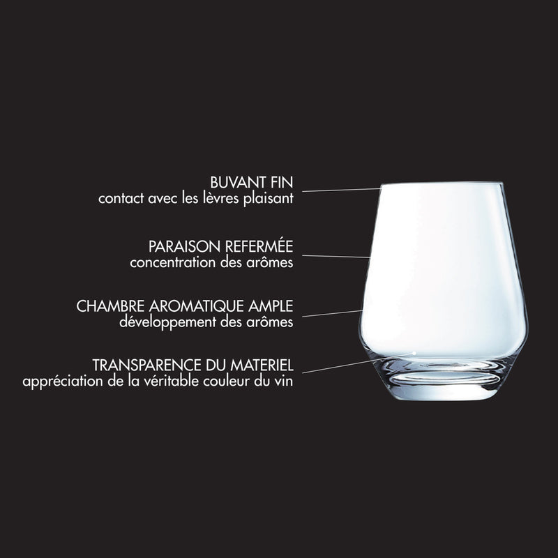 Lot De 8 Gobelets Hauts 40Cl - Diamantis - Translucide