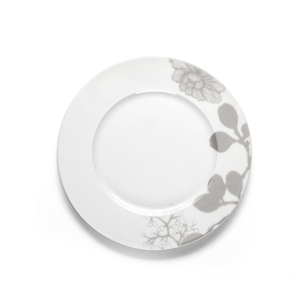 Gardena - 18 Piece Service - Porcelain - White/Grey