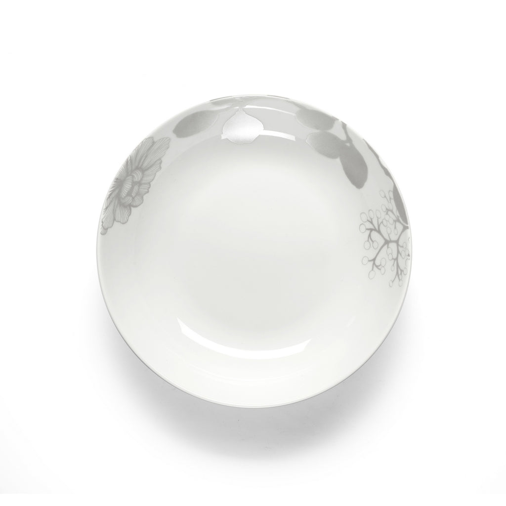 Gardena - 18 Piece Service - Porcelain - White/Grey