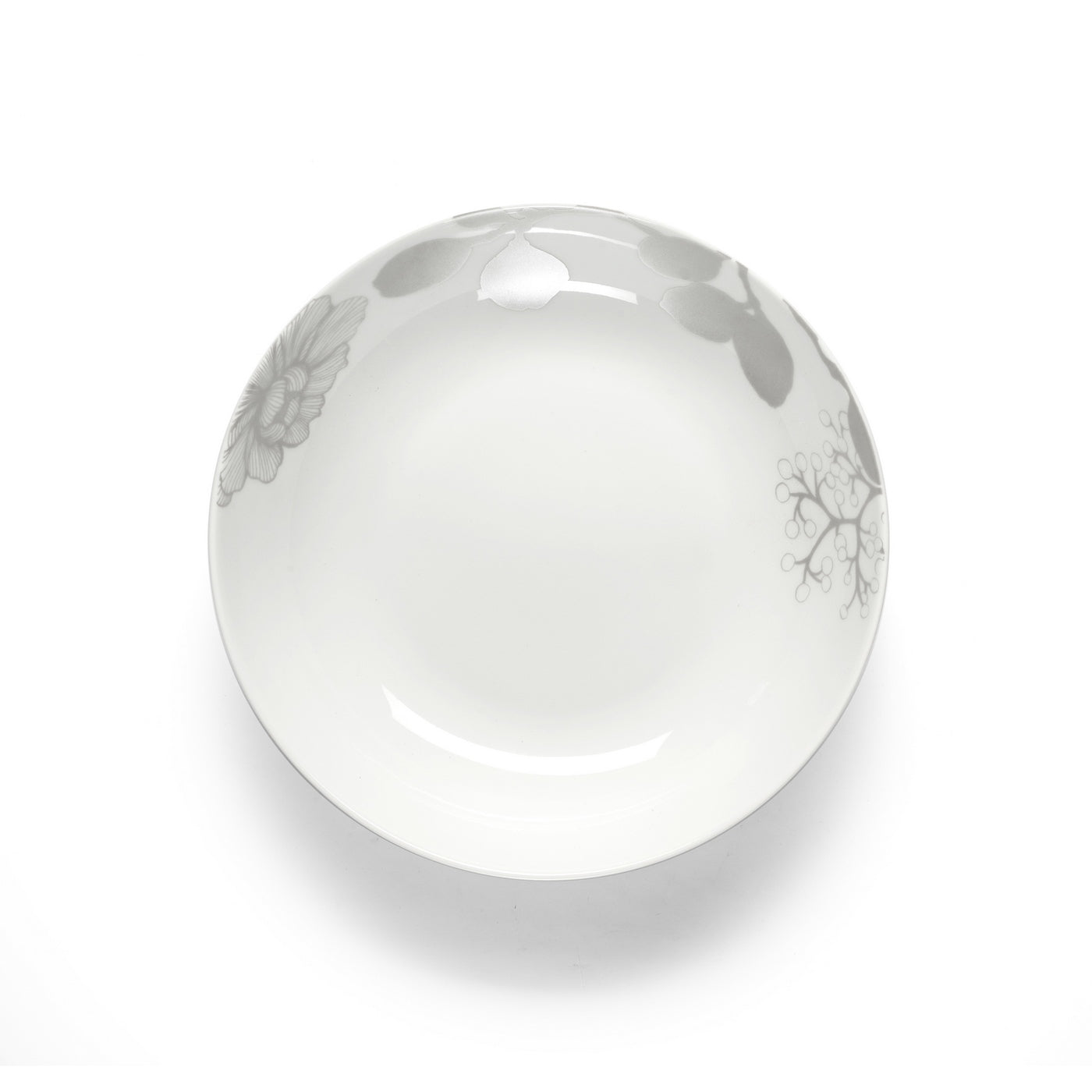 Gardena - 18 Piece Service - Porcelain - White/Grey