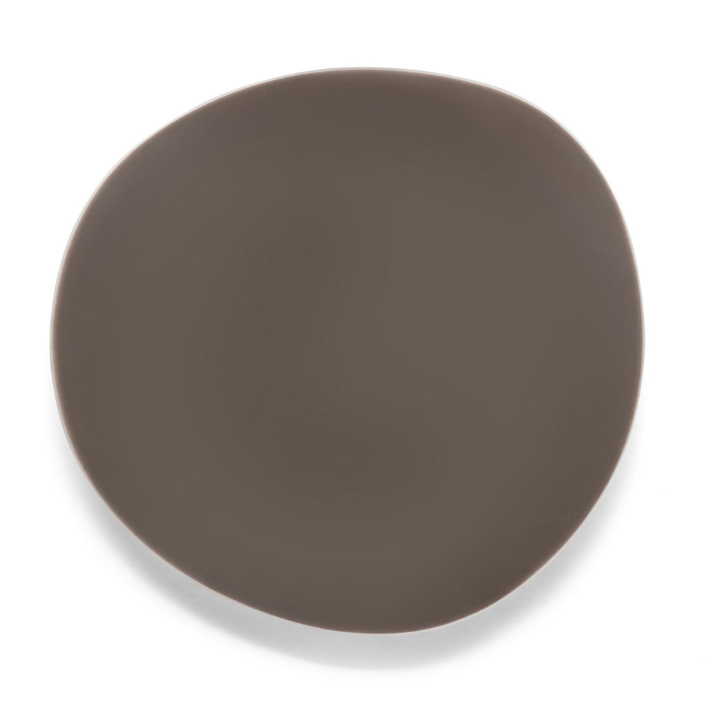 Sven Dark Taupe - 18 Piece Service - Porcelain - Taupe