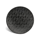 6 Dessert Plates - Black Japan - Black