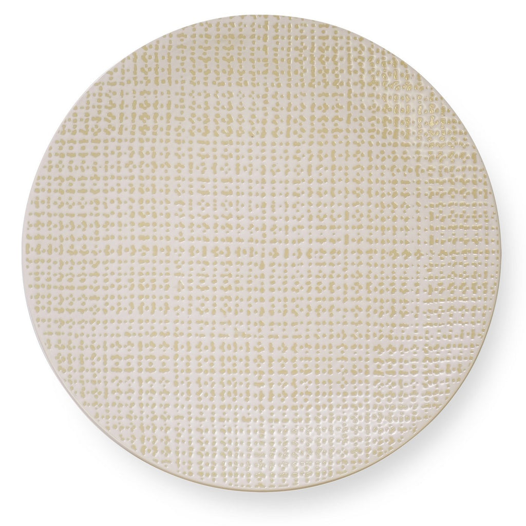 Ivory Tweed - 18 Piece Service - Stoneware - Ivory