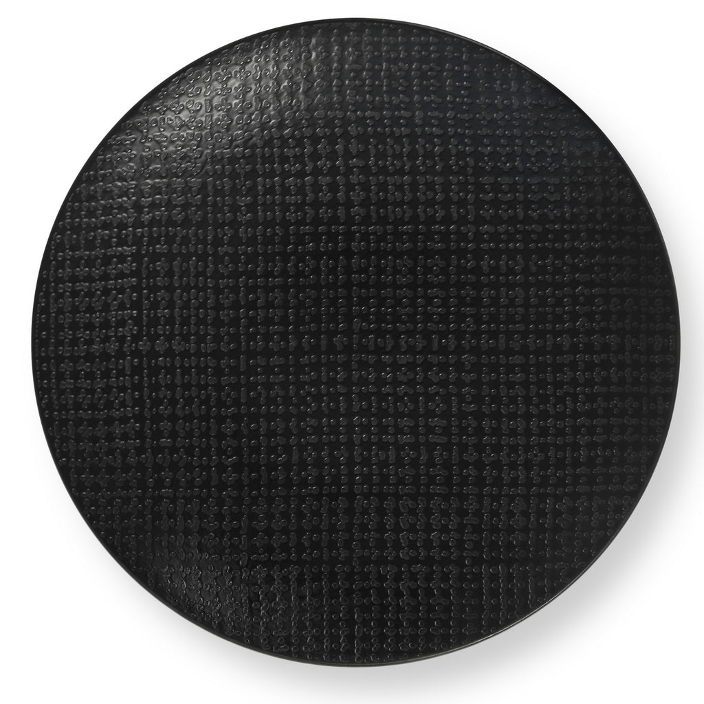Black Tweed - 18 Piece Service - Stoneware - Black