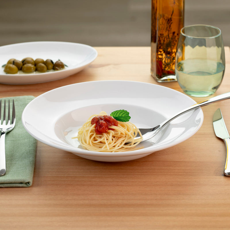 4 Pasta Plates 26 Cm - Trattoria - White