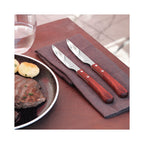 Brasero - Set of 6 Steak Knives - Red