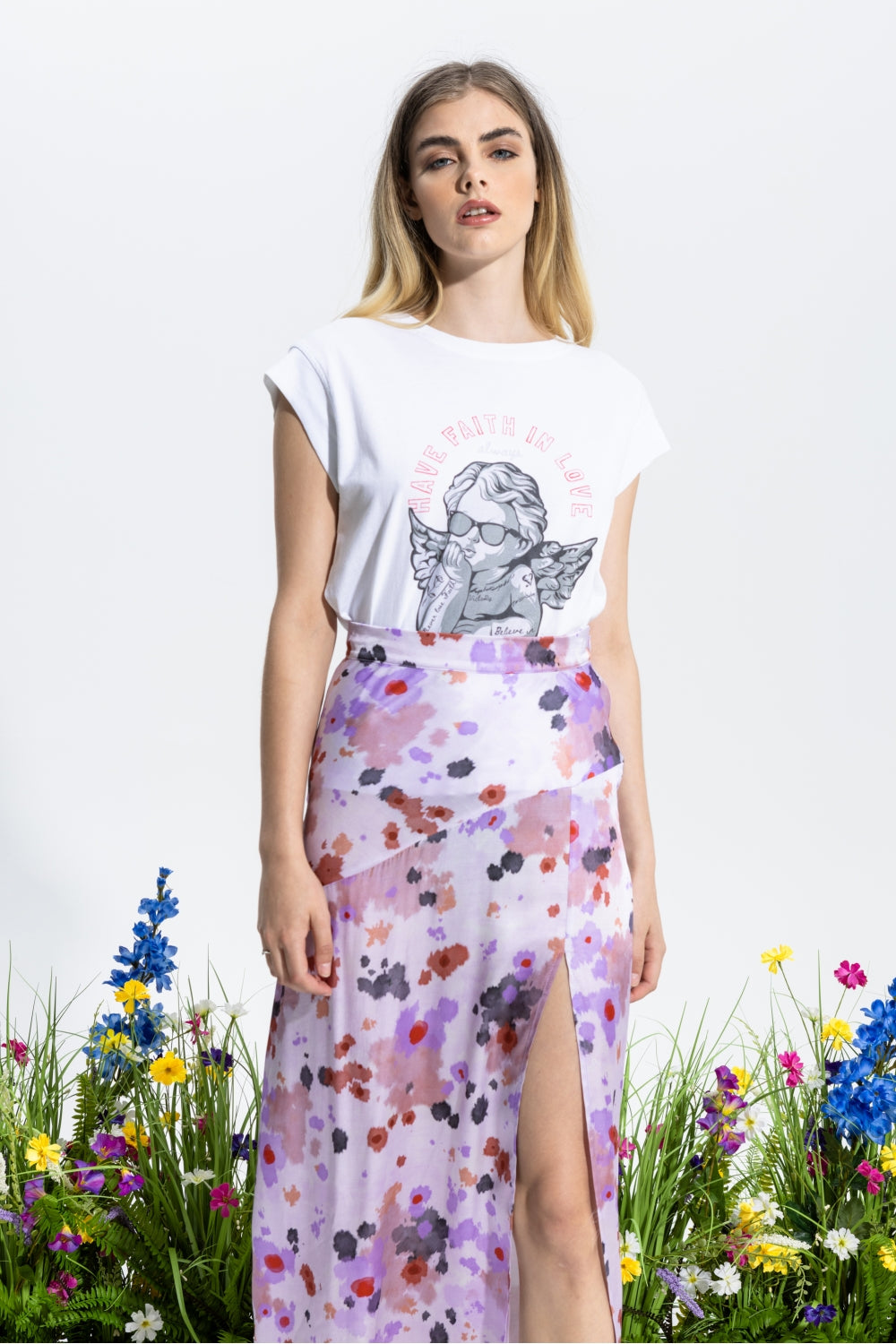 The Adriana Lilac Skirt