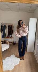 Vaquero recto Solange en denim bruto