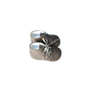 Mini-Adonis Soft Non-Slip Baby Slippers - Taupe Grey Leather - Unisex