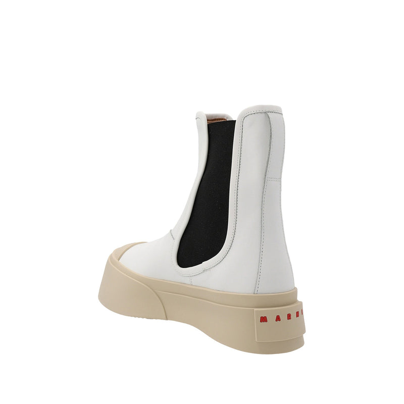 Bottes - Marni Pablo Leather  - White
