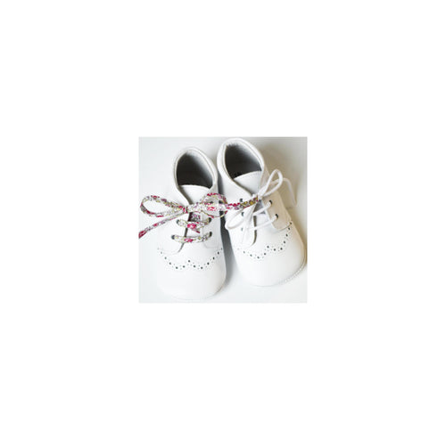 Mini-Adonis Soft Non-Slip Baby Slippers - White Leather - Mixed