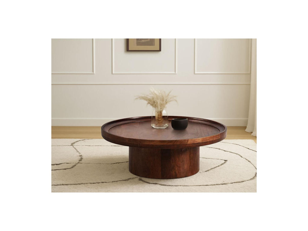 Gabriella - Table Basse D.80 Cm Bois Massif D'Acacia