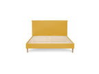 Sary - Bed with Solid Slats - Natural Wooden Legs