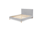Sary - Bed with Solid Slats - Natural Wooden Legs