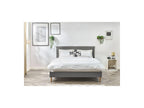 Sary - Bed with Solid Slats - Natural Wooden Legs