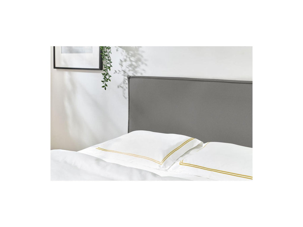 Sary - Bed with Solid Slats - Natural Wooden Legs