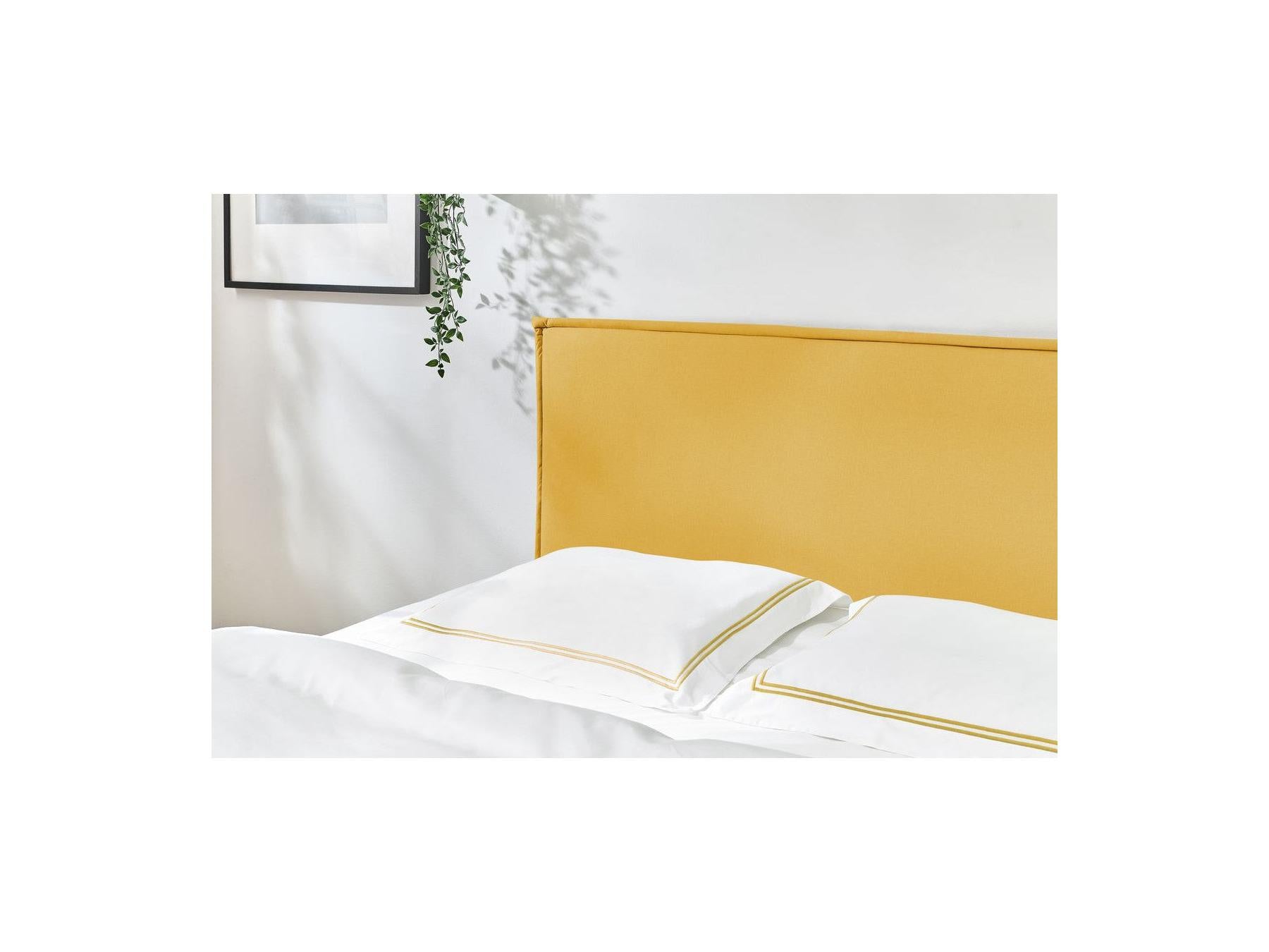 Sary - Bed with Solid Slats - Natural Wooden Legs