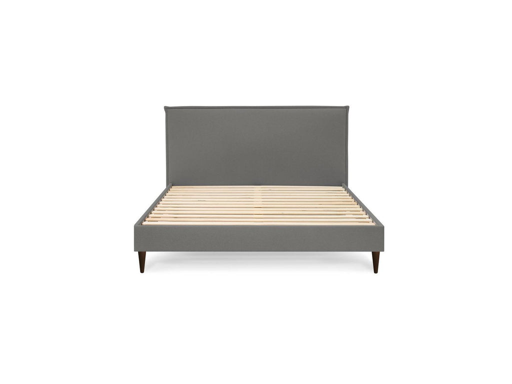 Sary - Cama con lamas macizas - Patas de madera de wengué