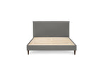 Sary - Cama con lamas macizas - Patas de madera de wengué