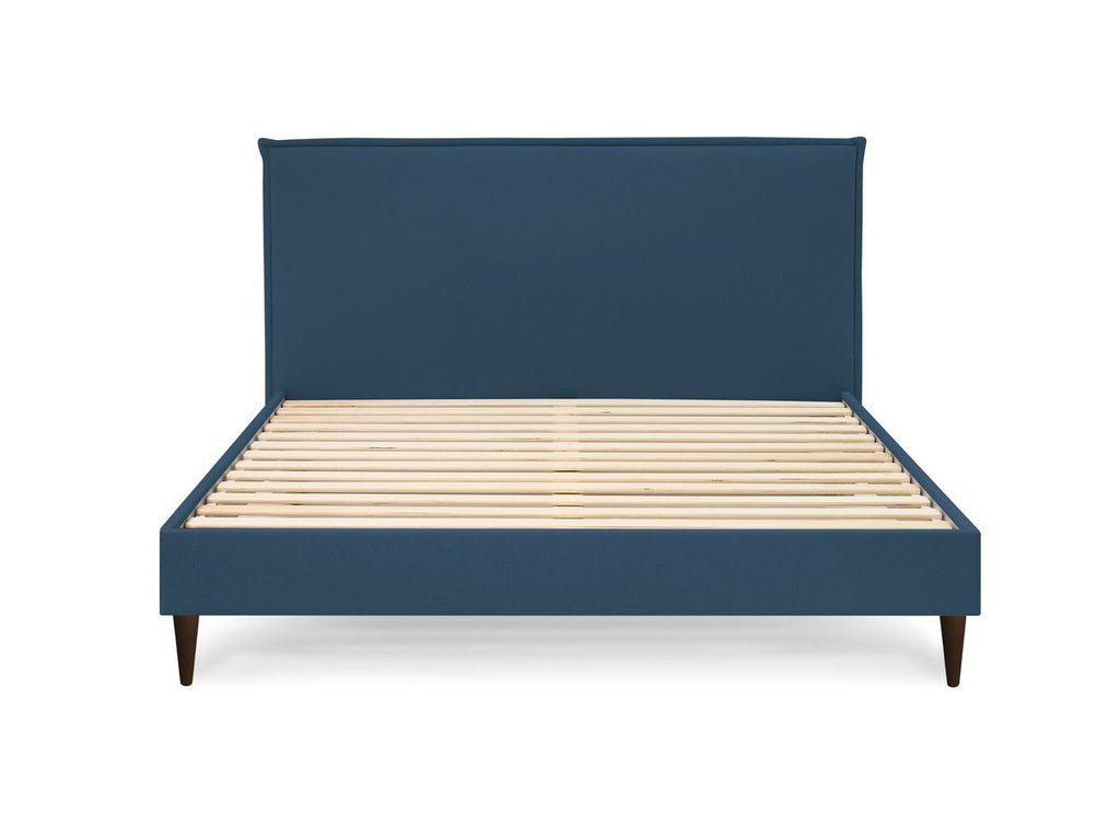 Sary - Cama con lamas macizas - Patas de madera de wengué