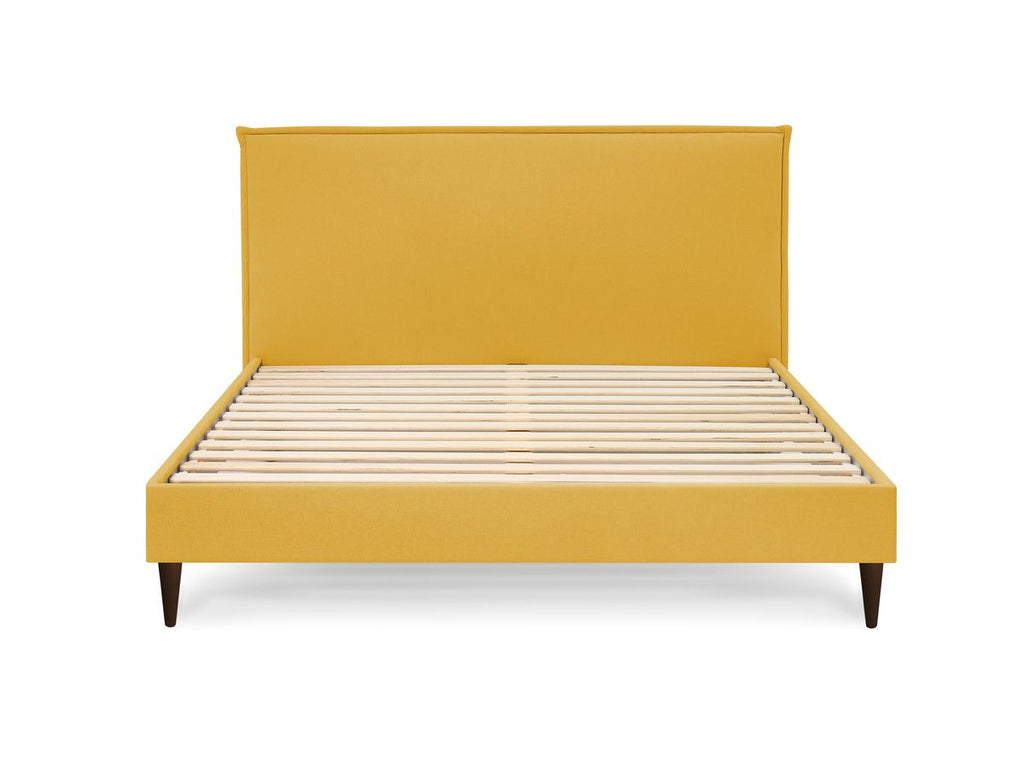 Sary - Cama con lamas macizas - Patas de madera de wengué