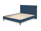 Sary - Cama con lamas macizas - Patas de madera de wengué