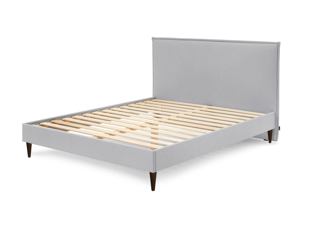 Sary - Cama con lamas macizas - Patas de madera de wengué